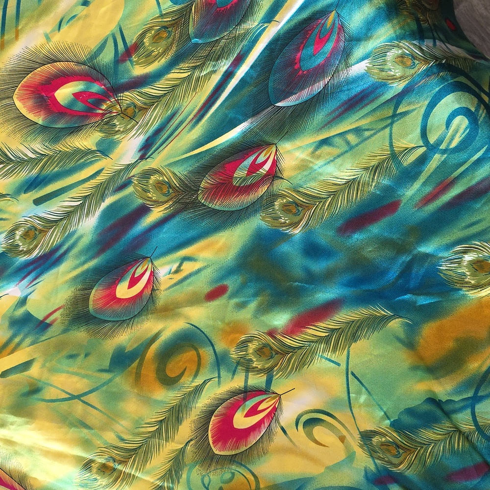 Elegant Multicolor Strapless Dress - Picture 5 of 9